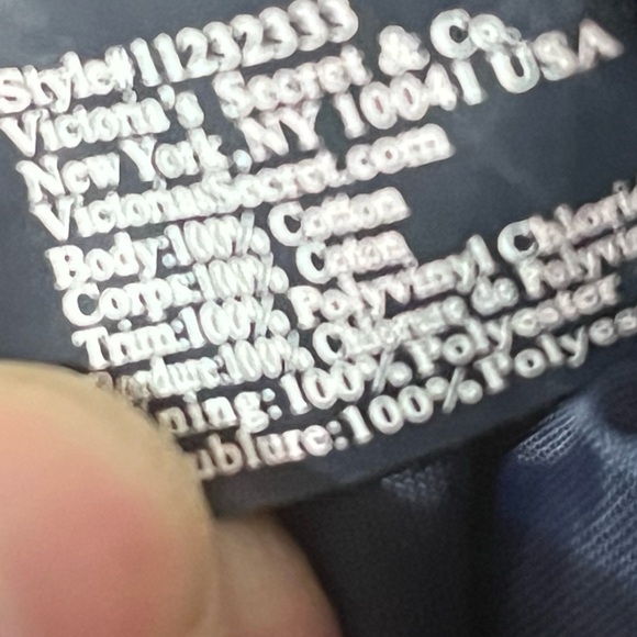 Victoria's Secret Blue Tie-Dye denim Weekender Tote Bag - Picture 8 of 8